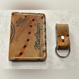 Willie Randolph MacGregor Baseball Glove Leather Wallet Handmade NY Yankees